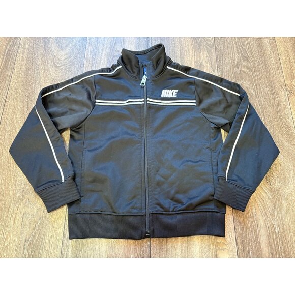 NIKE TODDLER BOYS BUNDLE 2 FULL ZIP JACKET HOODED SIZE 4 BLACK GRAY - Picture 6 of 9